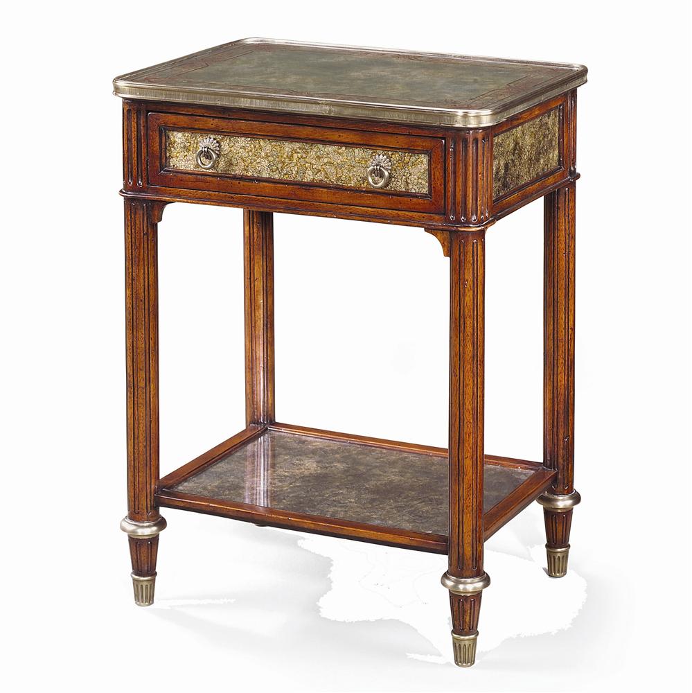 Theodore Alexander Tables 5052015 Rectangular Paneled Side Table